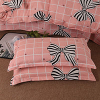 HKM-925523 High-Density Polyester Pillowcase in Modern Simplicity Design for Adults and College Students