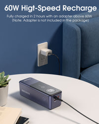 HKM-925587 65W Single-Port Notebook Power Bank for Fast Charging