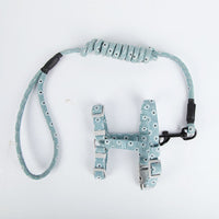 HKM-925715 Cat Harness and Leash Set - Cotton Cloth Pet Chest Strap for Walking, Sizes S and M Available
