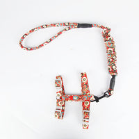 HKM-925715 Cat Harness and Leash Set - Cotton Cloth Pet Chest Strap for Walking, Sizes S and M Available