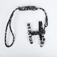 HKM-925715 Cat Harness and Leash Set - Cotton Cloth Pet Chest Strap for Walking, Sizes S and M Available