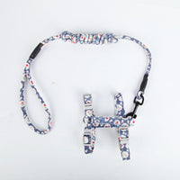HKM-925715 Cat Harness and Leash Set - Cotton Cloth Pet Chest Strap for Walking, Sizes S and M Available