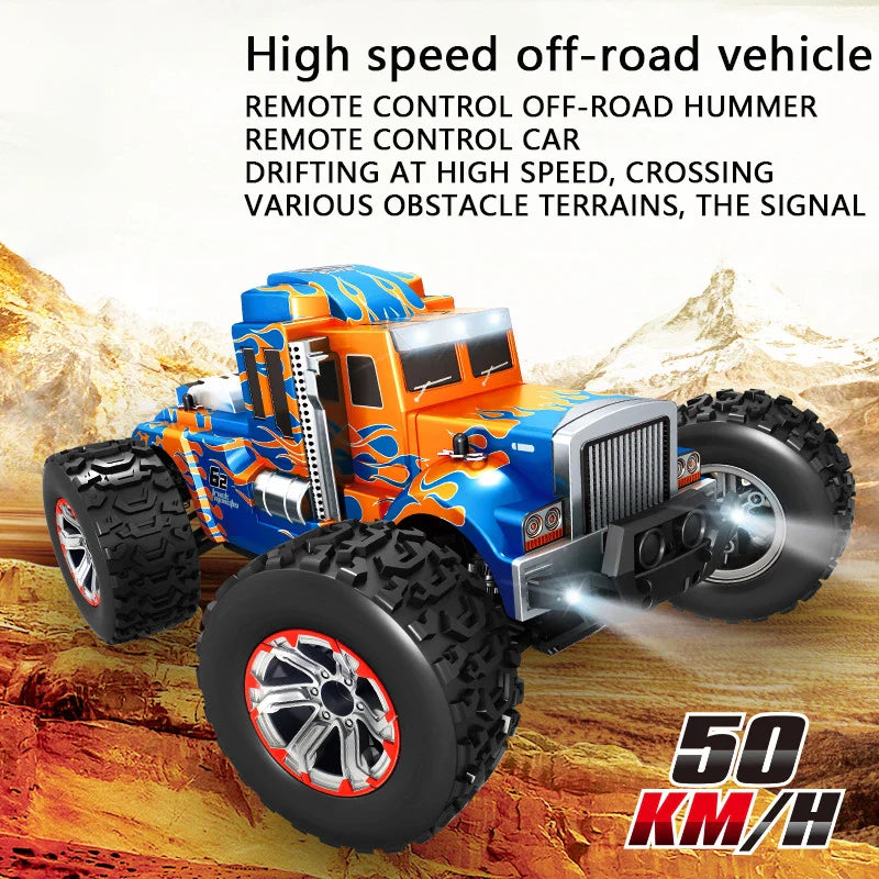 HKM-925779 1/10 Scale High Speed Remote Control Truck for Kids - Electric Climbing Vehicle, Indoor-Outdoor Use