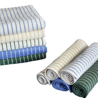 HKM-925779 Parent-Child Long-Staple Cotton Yarn-Dyed Rhombus and Striped Towels Set