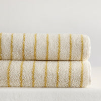 HKM-925779 Parent-Child Long-Staple Cotton Yarn-Dyed Rhombus and Striped Towels Set