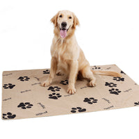 HKM-925907 Extra Large Washable Pet Dog Pads for Training and Environmental Protection - 135x100CM, Gray and Beige Options