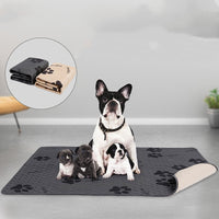 HKM-925907 Extra Large Washable Pet Dog Pads for Training and Environmental Protection - 135x100CM, Gray and Beige Options