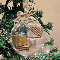 HKM-925971 Transparent Hanging Christmas Tree Ornaments for Seasonal Decor and Gift-Giving