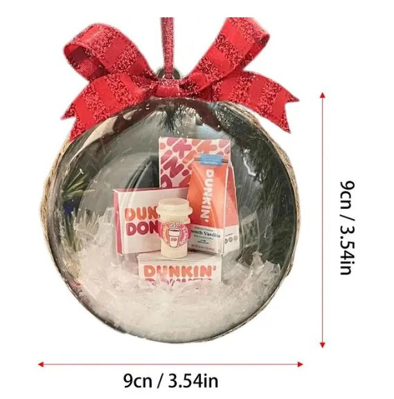 HKM-925971 Transparent Hanging Christmas Tree Ornaments for Seasonal Decor and Gift-Giving
