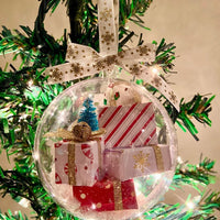 HKM-925971 Transparent Hanging Christmas Tree Ornaments for Seasonal Decor and Gift-Giving