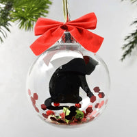 HKM-925971 Transparent Hanging Christmas Tree Ornaments for Seasonal Decor and Gift-Giving