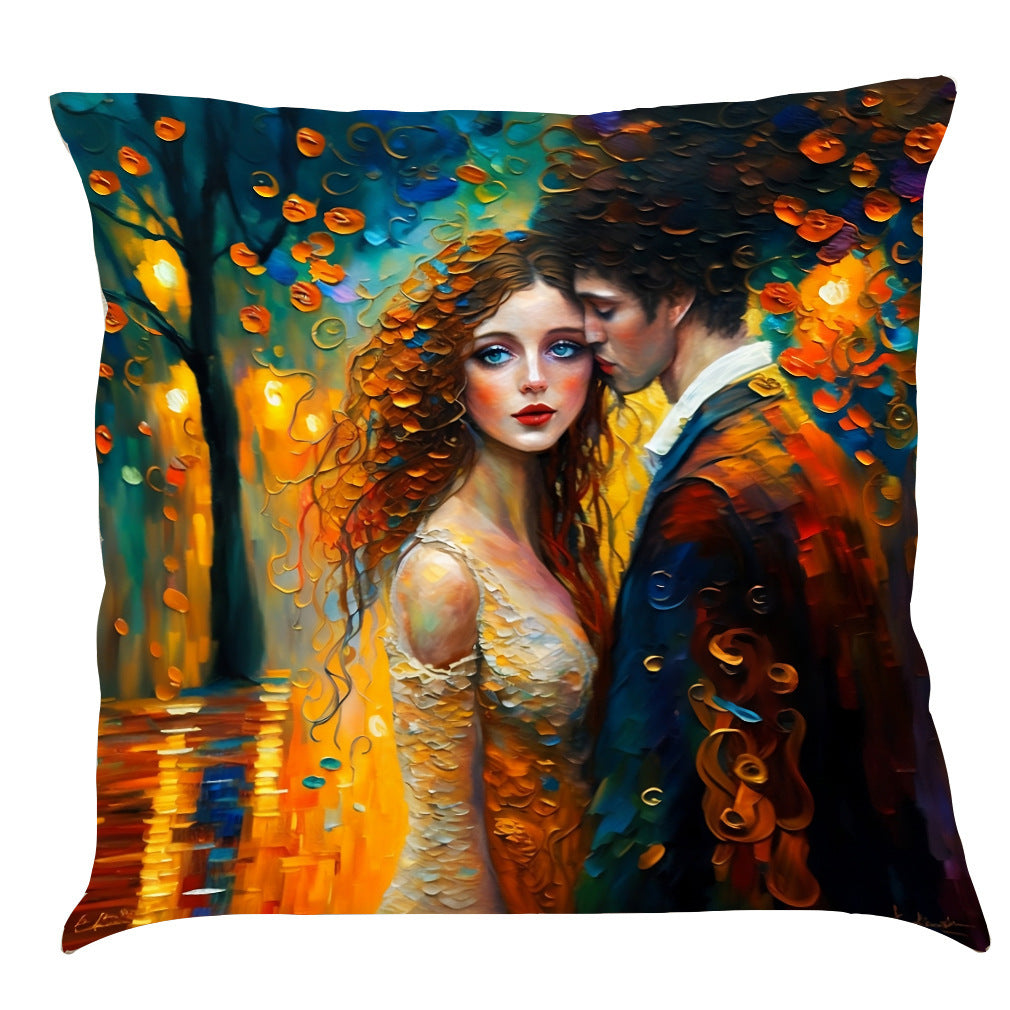 HKM-926163 Ocean-Inspired Cotton and Linen Cushion Cover in Multiple Colors - 45x45 cm