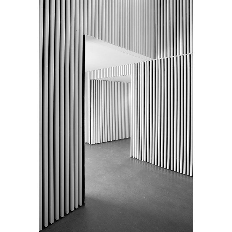 HKM-926355 Black and White Modern Architecture Canvas Art Print