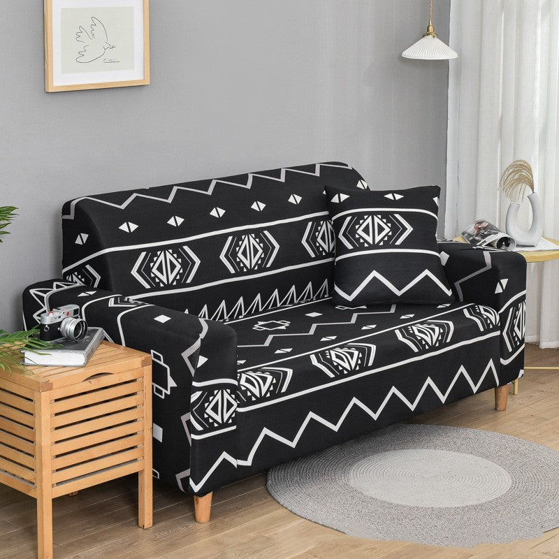 HKM-926419 All Inclusive Anti-Skid Polyester Sofa Cover with Cushion Cover - Multiple Sizes Available
