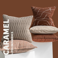HKM-926483 Geometric Pattern Square Pillow Cover for Living Room Decor