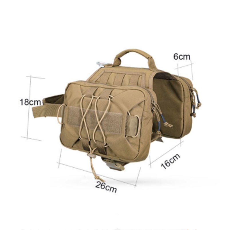 HKM-926547 Tactical Dog Backpack - Large Portable Chest Strap in Multiple Colors