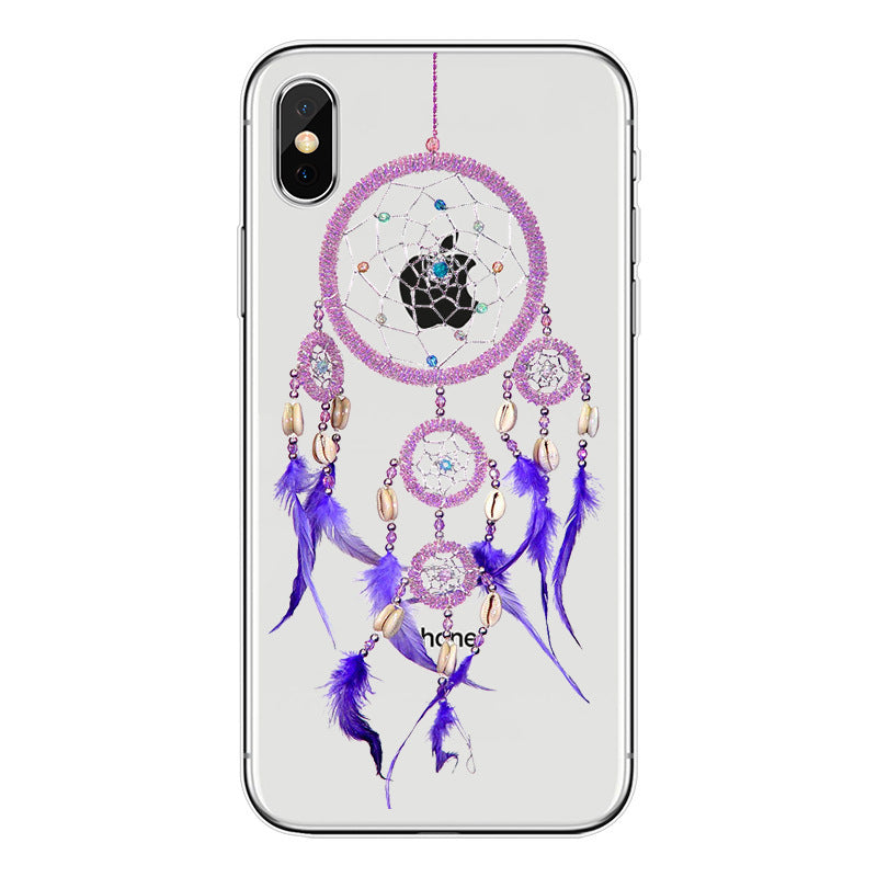 HKM-926611 Dream Catcher TPU Back Cover Case for Apple, OPPO, Huawei, OnePlus, Meizu, Vivo, Samsung, Xiaomi