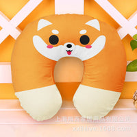 HKM-926803 U-Shape Neck Pillow for Travel - Cute Designs: Donut, Corgi, Watermelon, Panda, Rainbow