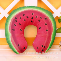 HKM-926803 U-Shape Neck Pillow for Travel - Cute Designs: Donut, Corgi, Watermelon, Panda, Rainbow