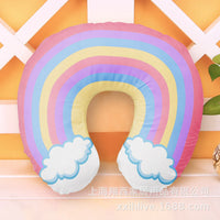 HKM-926803 U-Shape Neck Pillow for Travel - Cute Designs: Donut, Corgi, Watermelon, Panda, Rainbow