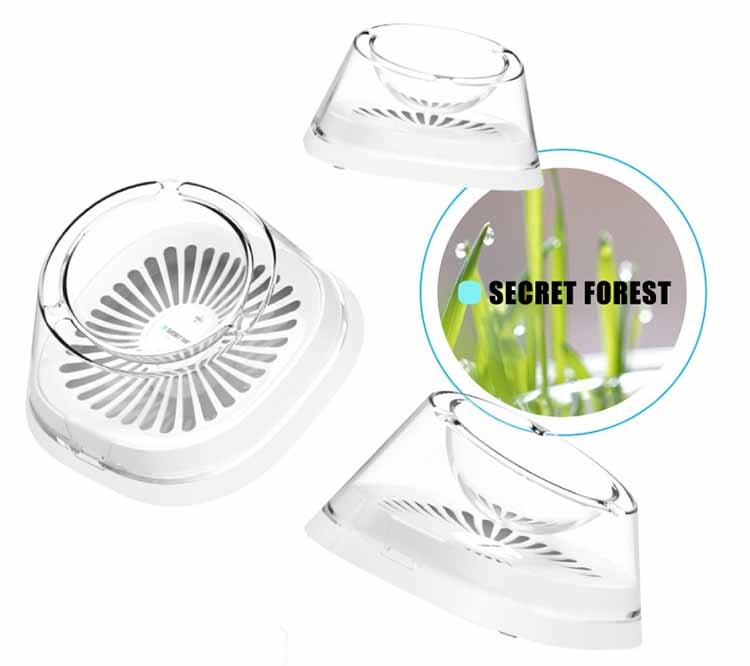 HKM-926867 Elevated Oblique Mouth Cat Drinking Bowl - White, Dishwasher Safe, Modern Design