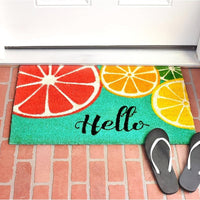 HKM-927187 Floral Entry Mat for Dust Control – Machine Washable Polyester Fiber – Decorative Designs in Various Sizes