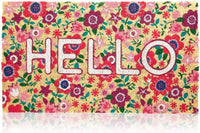 HKM-927187 Floral Entry Mat for Dust Control – Machine Washable Polyester Fiber – Decorative Designs in Various Sizes