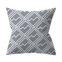 HKM-927187 Gray Geometric Abstraction Polyester Pillow Cover - European Style 45x45cm