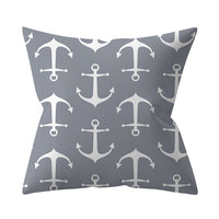 HKM-927187 Gray Geometric Abstraction Polyester Pillow Cover - European Style 45x45cm