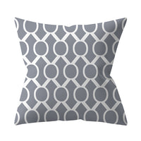 HKM-927187 Gray Geometric Abstraction Polyester Pillow Cover - European Style 45x45cm