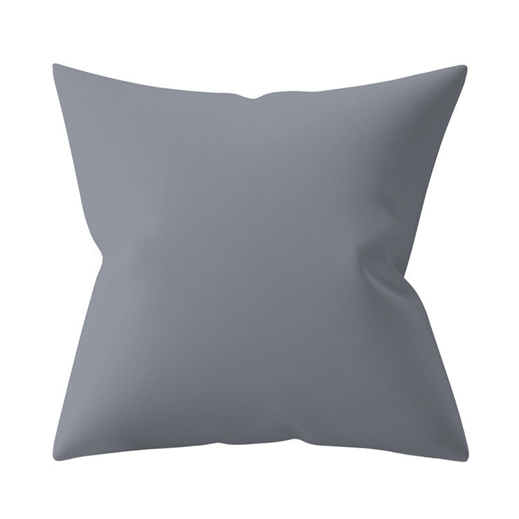 KTX-927187 Gray Geometric Abstraction Polyester Pillow Cover - European Style 45x45cm