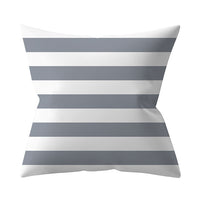 HKM-927187 Gray Geometric Abstraction Polyester Pillow Cover - European Style 45x45cm