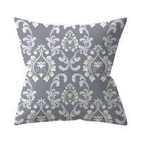 HKM-927187 Gray Geometric Abstraction Polyester Pillow Cover - European Style 45x45cm
