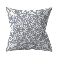HKM-927187 Gray Geometric Abstraction Polyester Pillow Cover - European Style 45x45cm