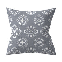 HKM-927187 Gray Geometric Abstraction Polyester Pillow Cover - European Style 45x45cm