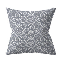 HKM-927187 Gray Geometric Abstraction Polyester Pillow Cover - European Style 45x45cm
