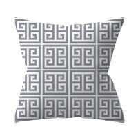 HKM-927187 Gray Geometric Abstraction Polyester Pillow Cover - European Style 45x45cm