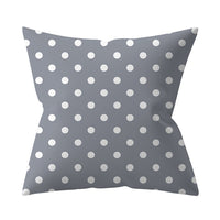 HKM-927187 Gray Geometric Abstraction Polyester Pillow Cover - European Style 45x45cm