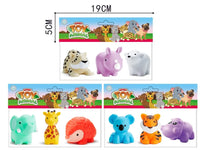 HKM-927315 Eco-Friendly Silicone Ocean Animal Bath Toys Set for Toddlers - 6 Pieces, Mold-Free Fun