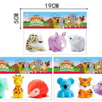 HKM-927315 Eco-Friendly Silicone Ocean Animal Bath Toys Set for Toddlers - 6 Pieces, Mold-Free Fun