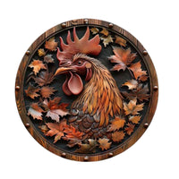 HKM-927443 Thick Round Aluminum Sheet Decorations - Frameless, Various Styles, 20x20 cm & 30x30 cm