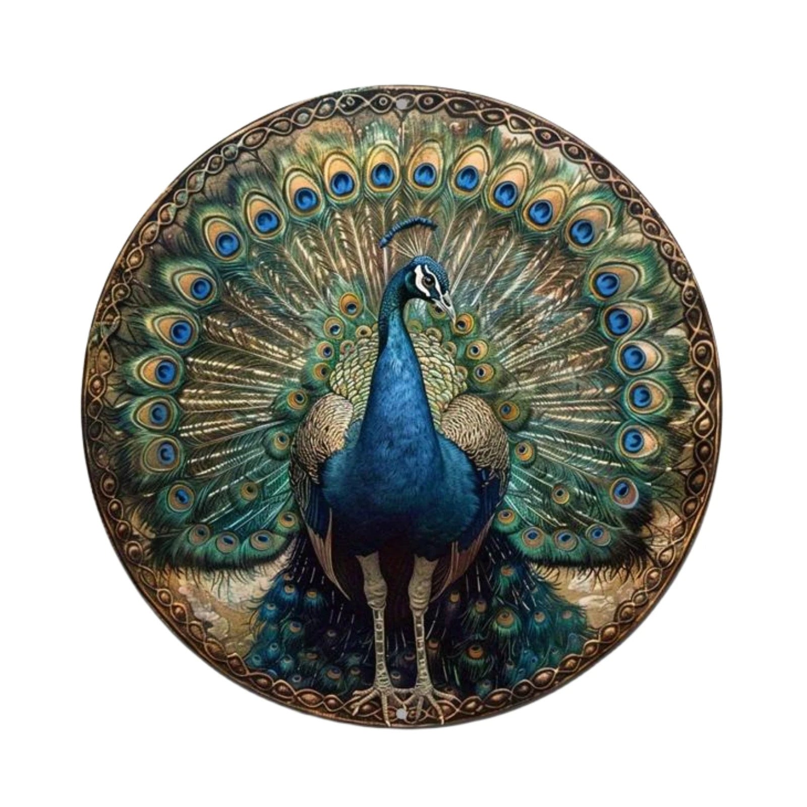 HKM-927443 Thick Round Aluminum Sheet Decorations - Frameless, Various Styles, 20x20 cm & 30x30 cm
