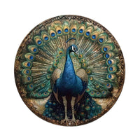 HKM-927443 Thick Round Aluminum Sheet Decorations - Frameless, Various Styles, 20x20 cm & 30x30 cm