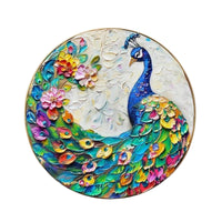 HKM-927443 Thick Round Aluminum Sheet Decorations - Frameless, Various Styles, 20x20 cm & 30x30 cm
