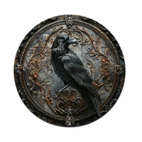 HKM-927443 Thick Round Aluminum Sheet Decorations - Frameless, Various Styles, 20x20 cm & 30x30 cm