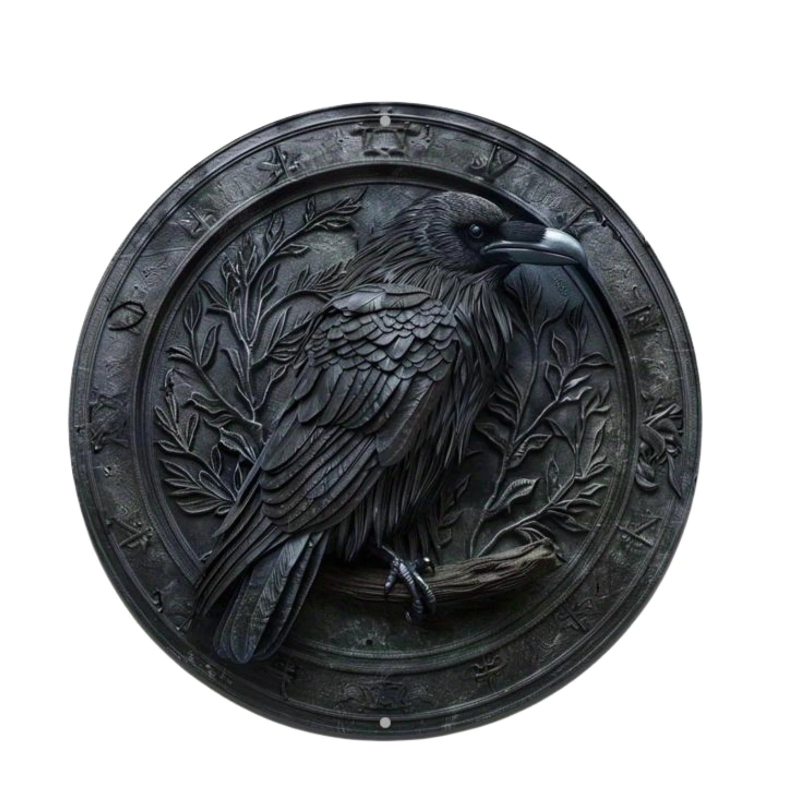 HKM-927443 Thick Round Aluminum Sheet Decorations - Frameless, Various Styles, 20x20 cm & 30x30 cm