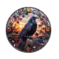 HKM-927443 Thick Round Aluminum Sheet Decorations - Frameless, Various Styles, 20x20 cm & 30x30 cm