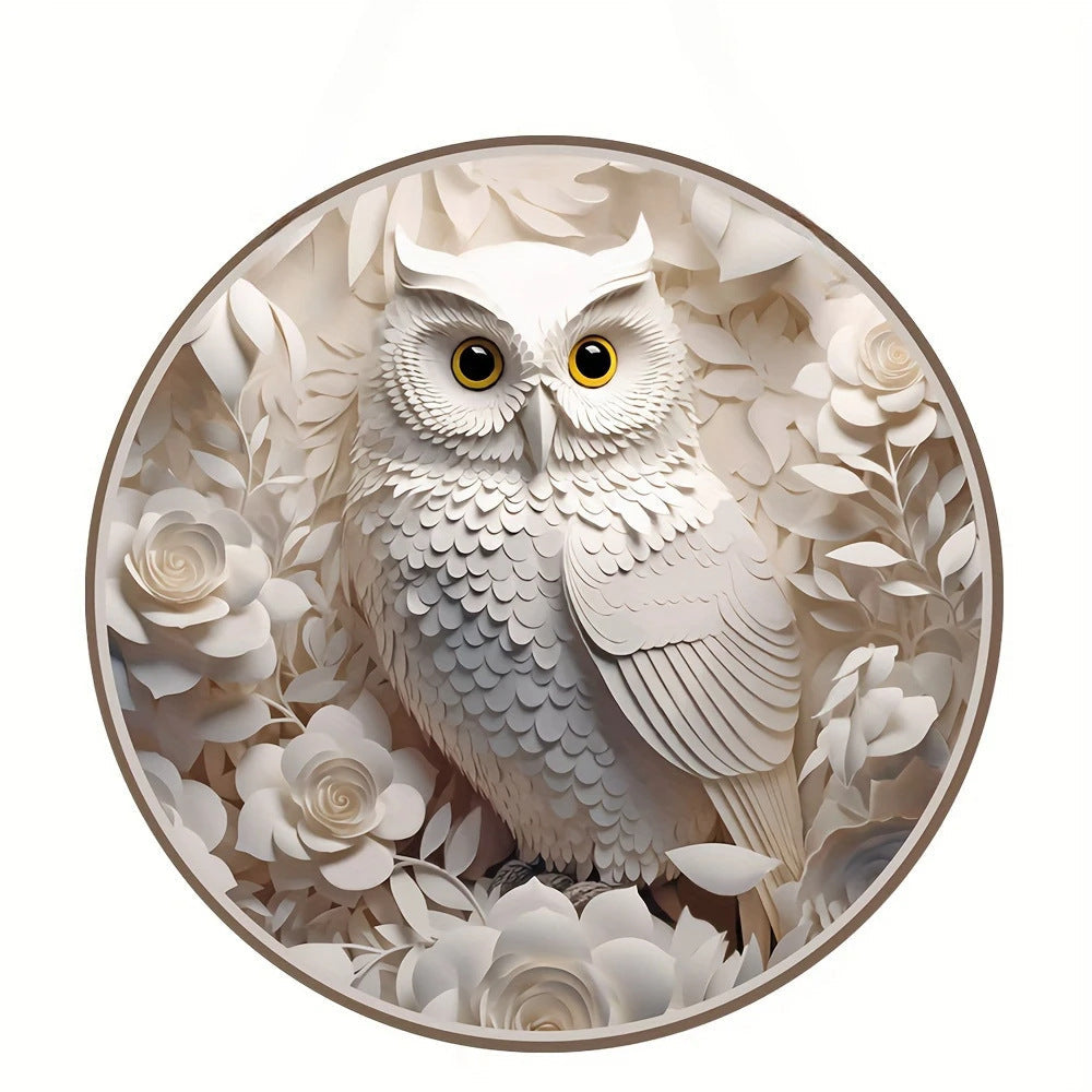 HKM-927443 Thick Round Aluminum Sheet Decorations - Frameless, Various Styles, 20x20 cm & 30x30 cm