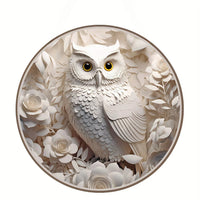 HKM-927443 Thick Round Aluminum Sheet Decorations - Frameless, Various Styles, 20x20 cm & 30x30 cm