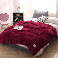 HKM-927507 Magic Velvet Flannel Blanket - Soft, Cozy Comfort in Multiple Sizes